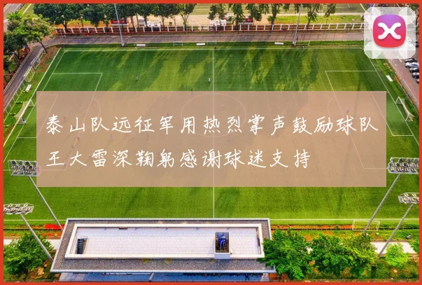 泰山队远征军用热烈掌声鼓励球队王大雷深鞠躬感谢球迷支持